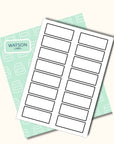 weisse Etiketten 80 x 30 mm zum Ausdrucken - watsonlabel