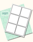 weisse Etiketten 95 x 90 mm selber drucken - watsonlabel