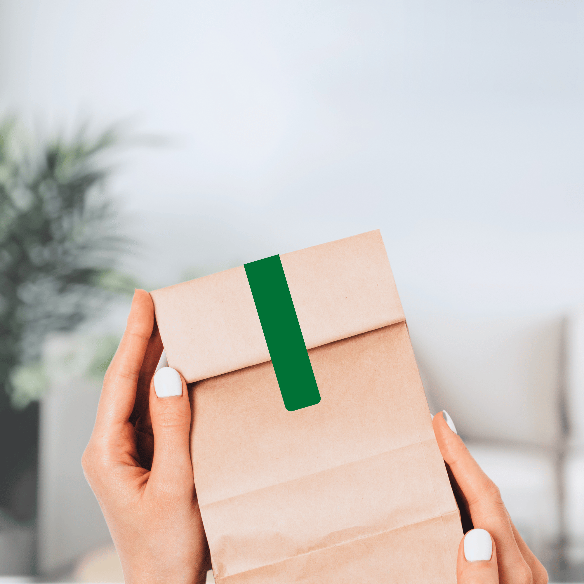 Gewaehrverschluss Etiketten  fuer  Verpackungen gruen 70 x 12 mm  von watsonlabel