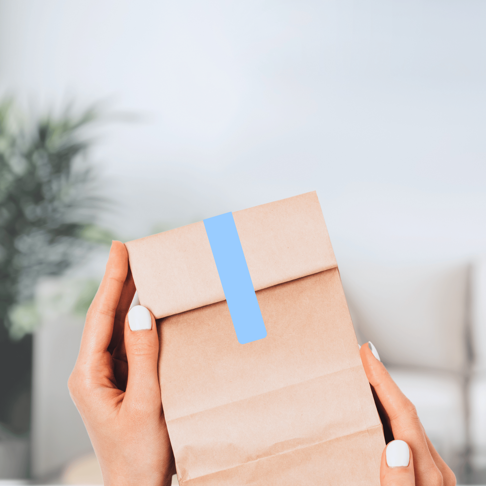Gewaehrverschluss Etiketten  fuer  Verpackungen hellblau 70 x 12 mm  von watsonlabel Artikelnummer ID4204