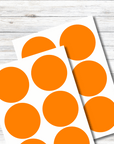 Klebepunkte wasserfest und spülmaschinenfest orange 90 mm Durchmesser von watsonlabel