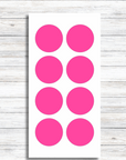 Markierungspunkte pink spülmaschinenfest 40 mm Durchmesser -watsonlabel