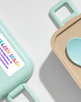 Namensetiketten Kindergarten Regenbogen mit Schrift in Regenbogen Farben personalisiert von watsonlabel