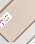 Namenssticker Regenbogen  mit Schrift in Regenbogen Farben personalisiert von watsonlabel