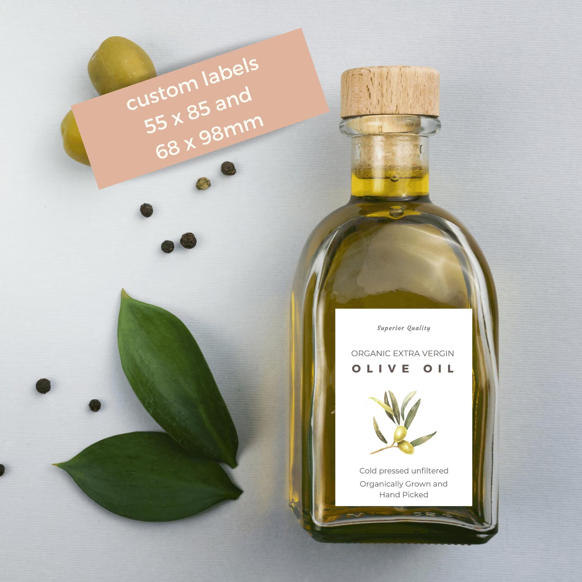 Oliven_Etiketten_mit_gruenen_Oliven_fuer_Olivenflaschen_im_Aquarell_Stil_55_x_85_mm_von_watsonlabel