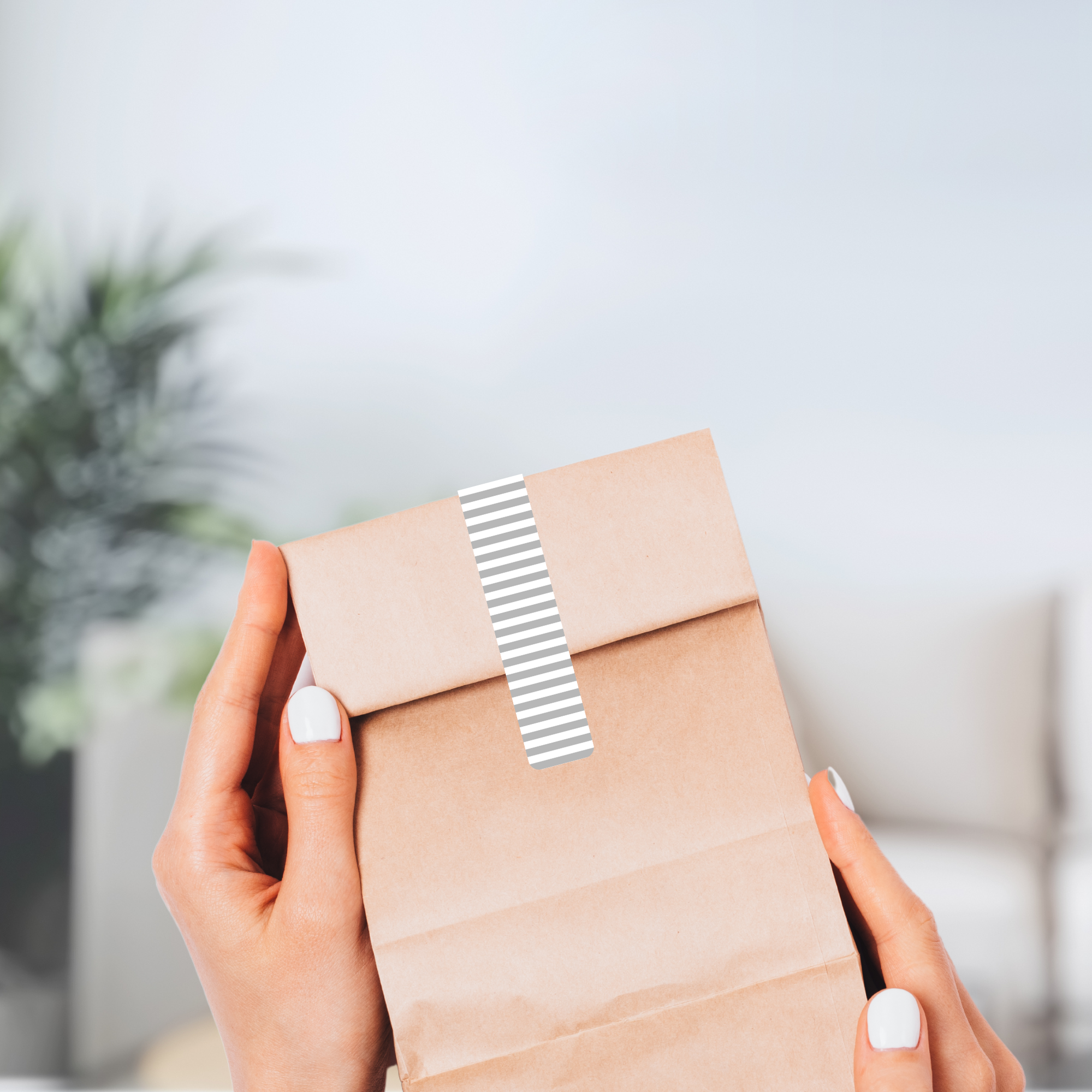 Selbstklebende Verschluss-Etiketten mit gestreiftem Muster stylisch grau-weiss fuer Dosen online kaufen  watsonlabel ID4215