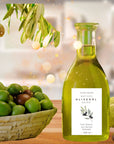 personalisierbare Olivenoel Etiketten fuer Oelflaschen 55 x 85 mm mit schwarzen Oliven ID4115B von watsonlabel
