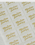 Namens Aufkleber spuelmaschinenfest gold - watsonlabel