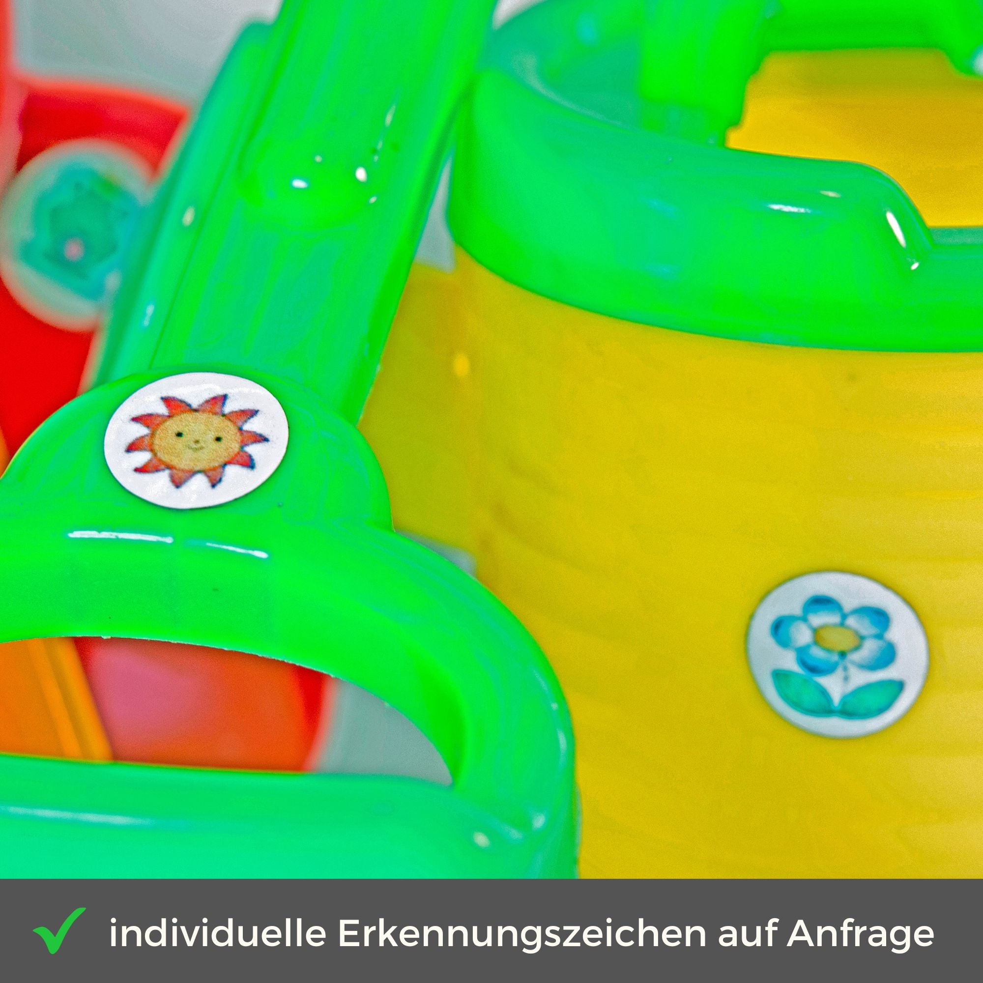 spülmaschinenfeste Symbolaufkleber mit Transport Motiven