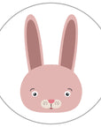 spuelmaschinenfeste_Motivaufkleber_rosa_Hase - watsonlabel