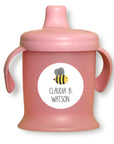 wasserfeste Aufkleber rund mit Biene Motiv - watsonlabel
